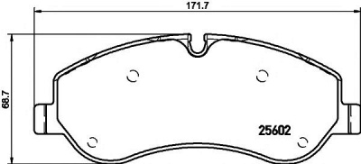 HELLA PAGID 8db355020691 -  Комплект тормозных колодок, дисковый тормоз